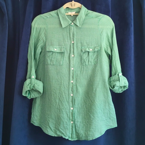 Joie | Mini Houndstooth Button-Down - Picture 2 of 8